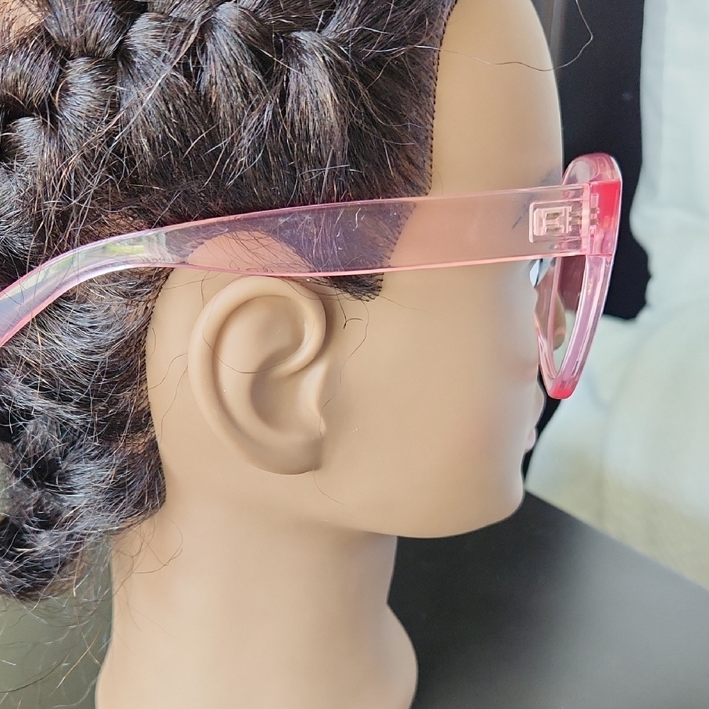 Zeelool Malcolm Square Pink Nonprescription Glasses - Picture 5 of 6